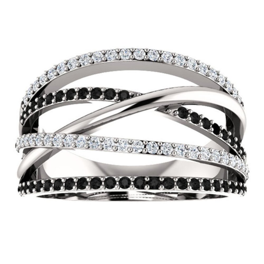 Tuxedo Half Infinity Band - Picture 2 of 4